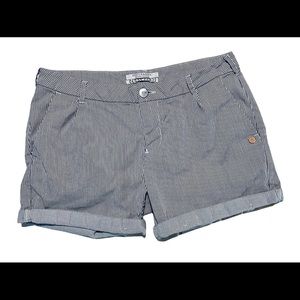 Scotch & Soda Maison Scotch summer black and white pinstripe shorts.